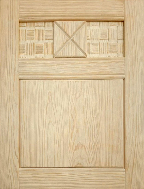 Beistelltisch mit Ablage Vienna 70 x 70 cm Pinie massiv Pinie natur gebürstet