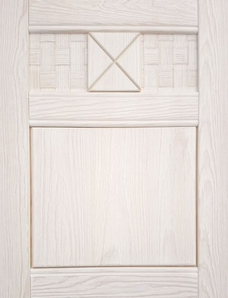 Garderobe Wandgarderobe Vienna 61 cm breit, Pinie massiv Pinie weiß gebürstet