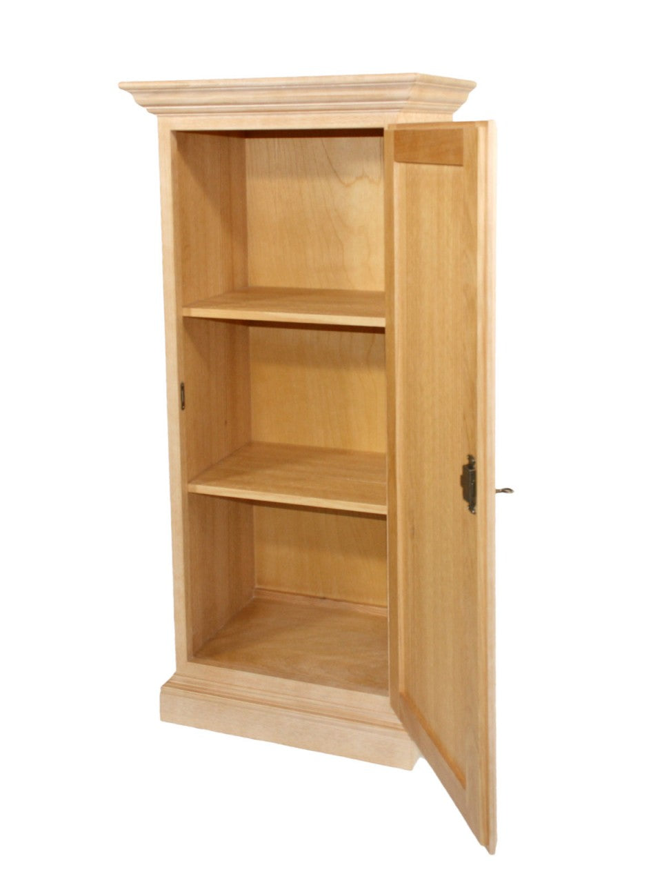 Highboard Hochanrichte 1-türig Duett Pinie massiv Pinie karamell