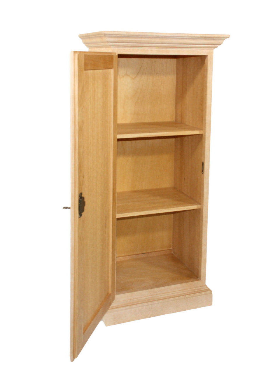 Highboard Hochanrichte 1-türig Duett Pinie massiv Pinie karamell