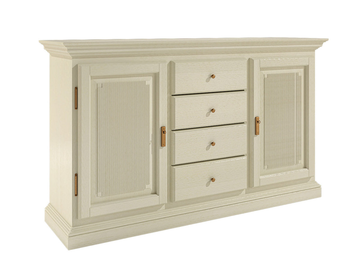 Sideboard Anrichte 2 Türen 4 Schubladen Duett B 162 H 87 cm Pinie massiv Pinie lipizano