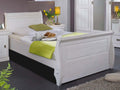 Bett Doppelbett Ehebett Napoli 100/140/180 x 200 cm Pinie Nordica weiss gewachst Absetzung weiss gewachst
