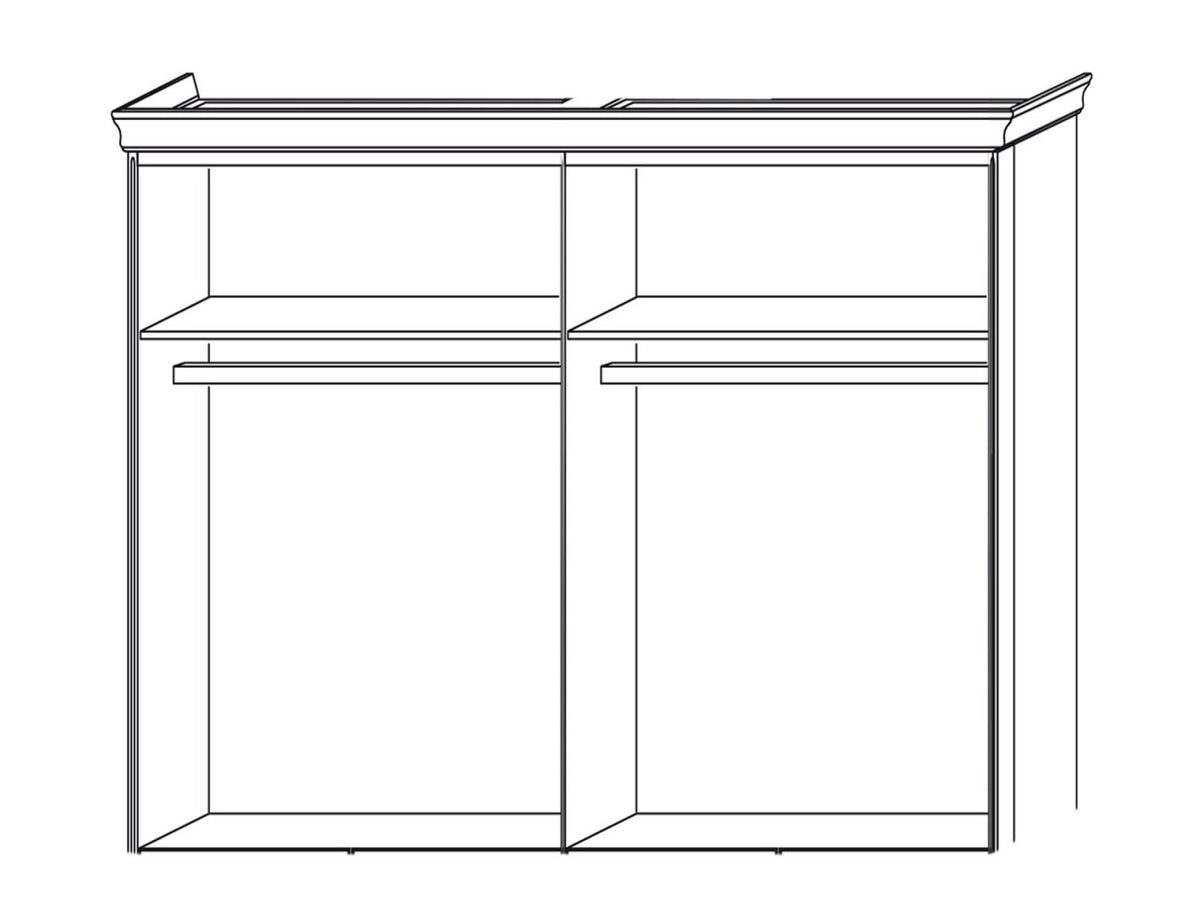 Spiegeltüren-Kleiderschrank Dreams 3/4/5/6-türig, Höhe 228 cm, Absetzung Wildeiche Breite 213 cm
