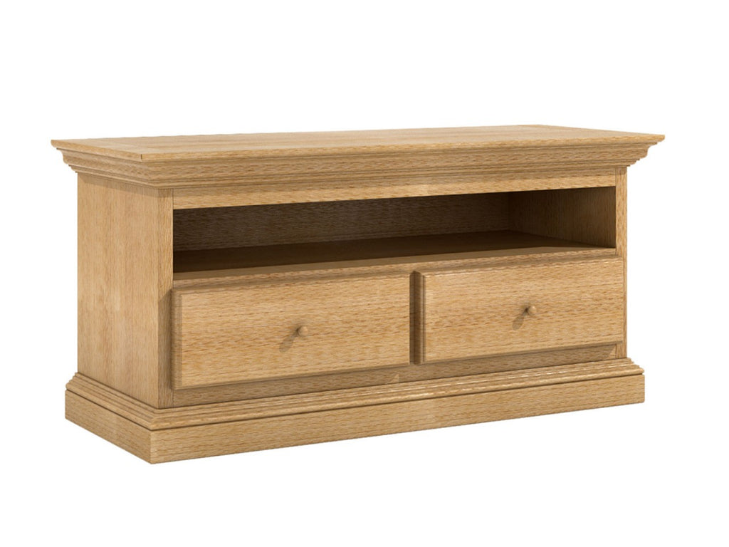 TV Lowboard TV Schrank Duett B 120 H 61 cm 2 Schubladen Pinie massiv Pinie karamell