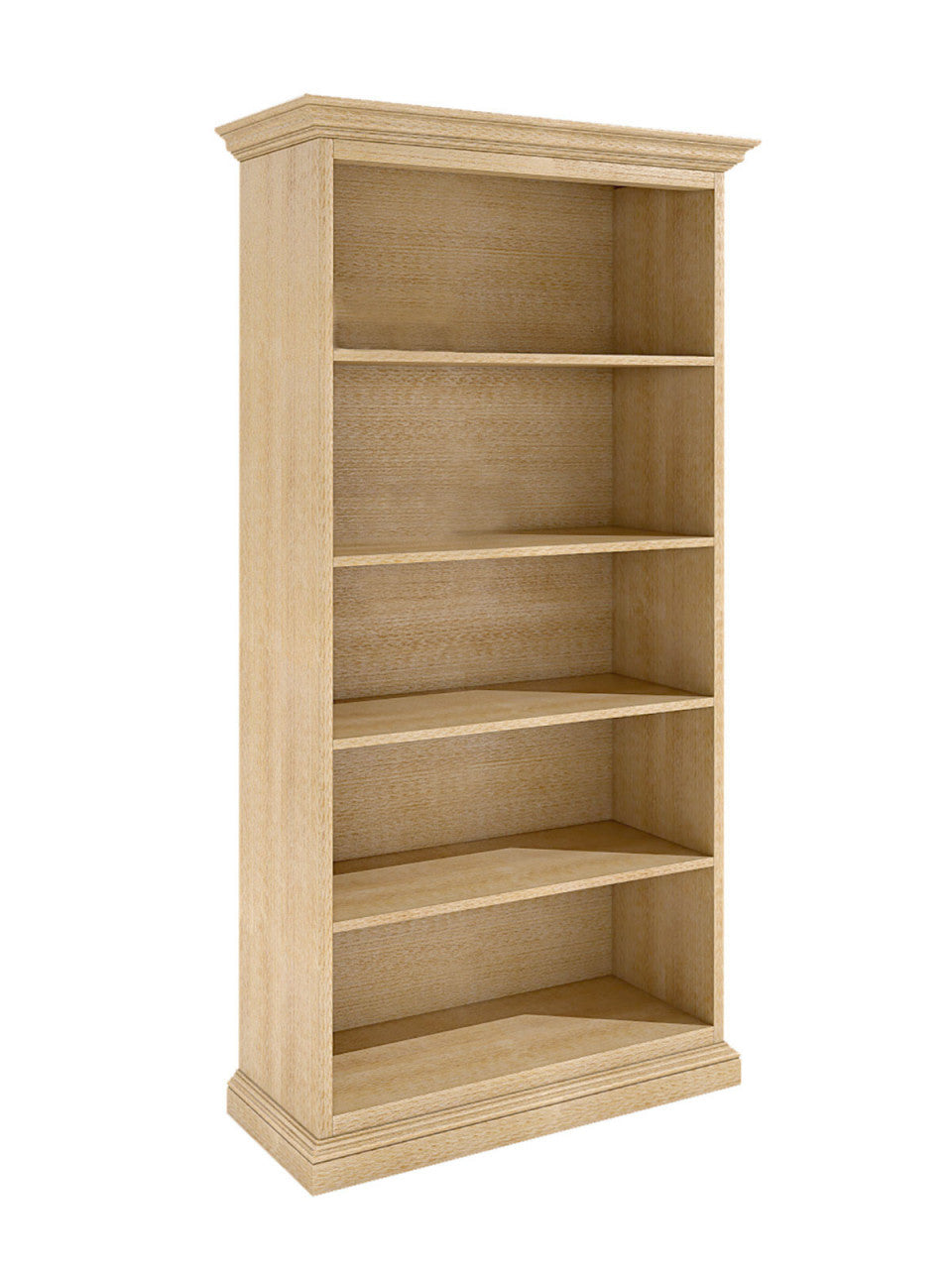 Bücherregal Regal-Schrank Duett B 112 H 212 cm mit 4 Regalfächern Pinie massiv Pinie karamell