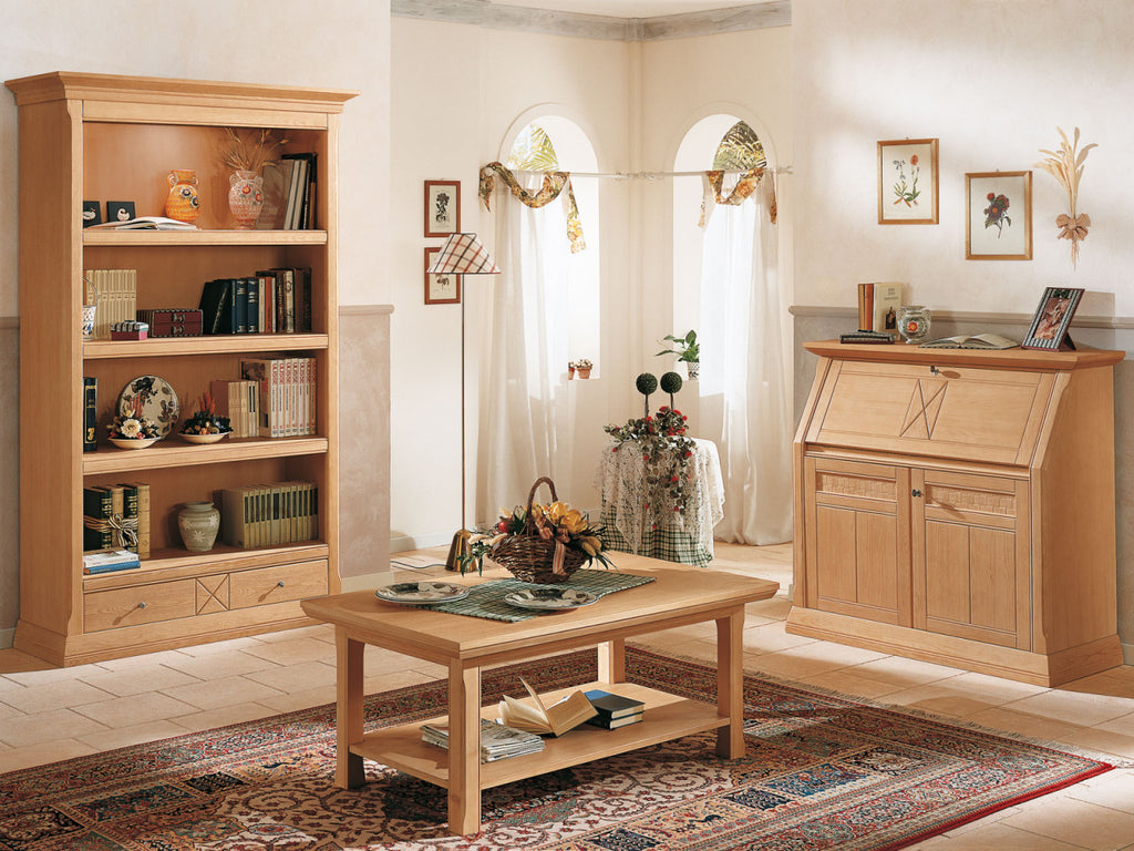 Couchtisch Wohnzimmertisch Vienna 120 x 70 cm, Pinie massiv Pinie natur gebürstet