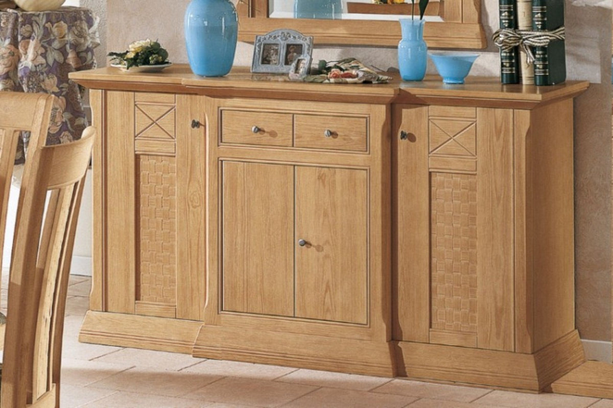 Sideboard Kommode Anrichte 3-türig Vienna B 161 H 88 cm, Pinie massiv