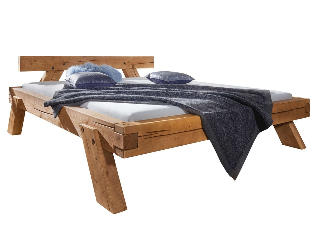 Balkenbett Casaletta Massivholz 180 x 200 cm Pinie Nordica