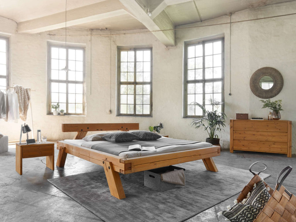 Balkenbett Casaletta Massivholz 180 x 200 cm Pinie Nordica
