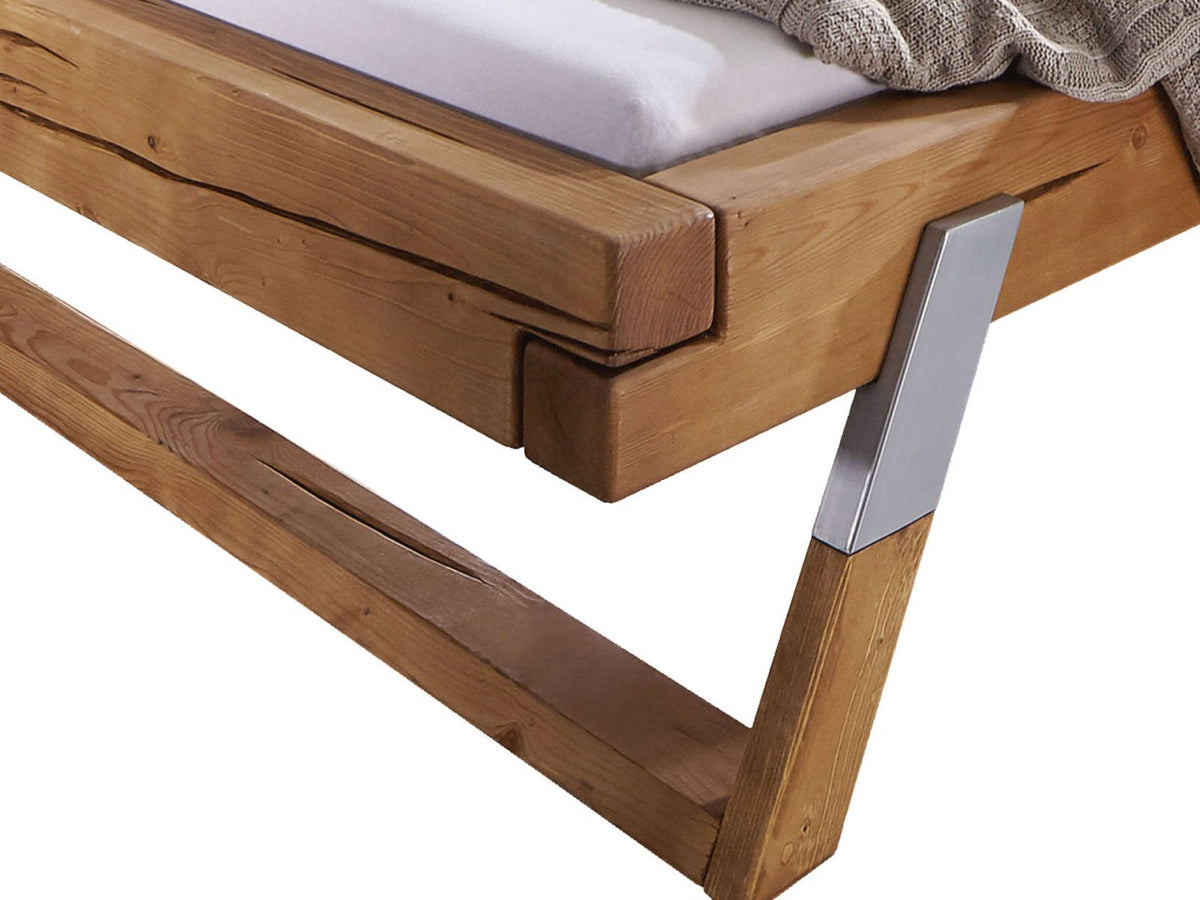 Balkenbett Casaletto Massivholz 140/160/180/200 x 200 cm Pinie Nordica