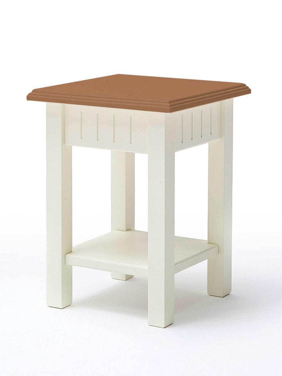 Blumenständer Blumensäule Novara in Höhen 40/60/80cm weiß massiv Klein 30 x 40 x 30 cm