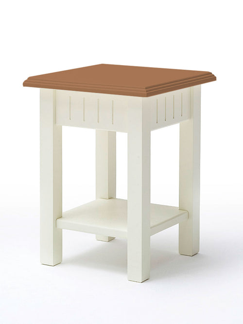 Blumenständer Blumensäule Novara in Höhen 40/60/80cm weiß massiv Klein 30 x 40 x 30 cm