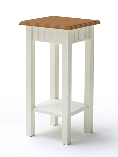 Blumenständer Blumensäule Novara in Höhen 40/60/80cm weiß massiv Mittel 30 x 60 x 30 cm
