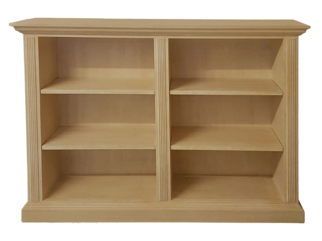 Bücher Regal Bücher Schrank Casapino B 175 x H 125 x T 35 cm 6 Fächer breit Pinie massiv