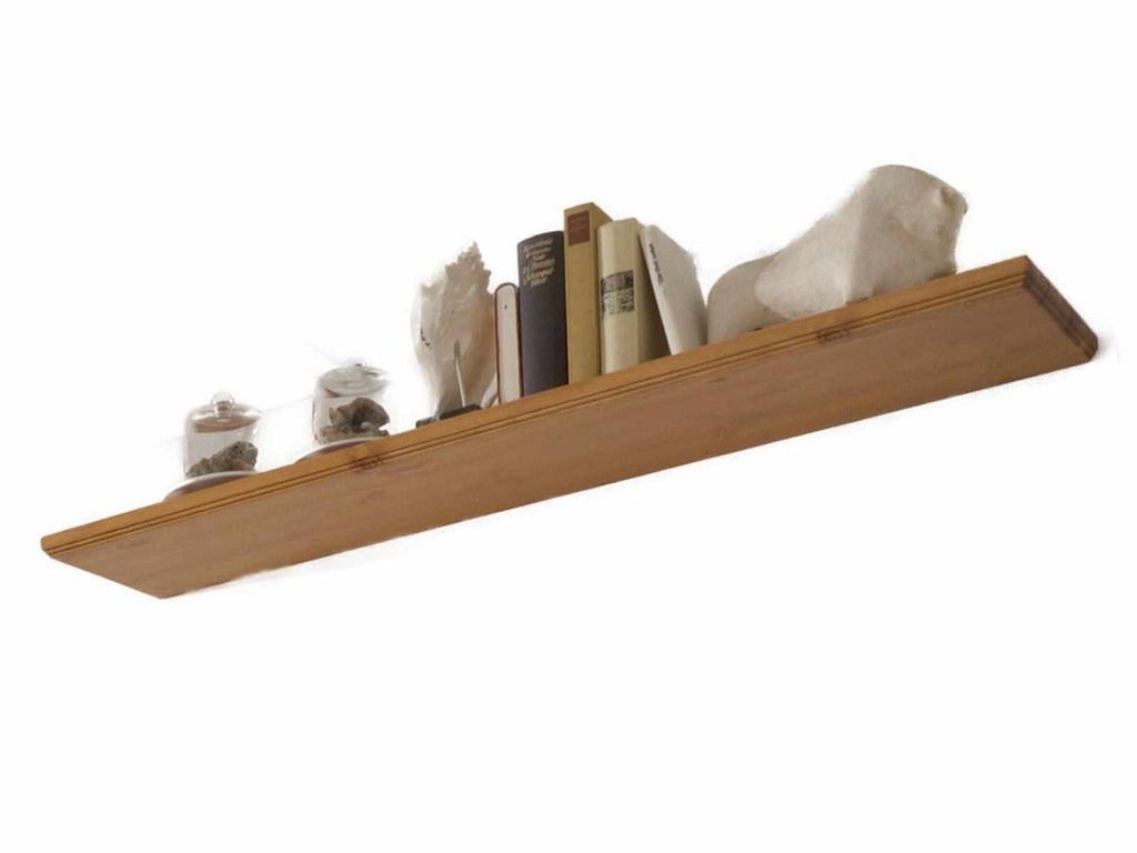 Wandbord Bücher-Regal Florenz B 125 cm incl. Hängebeschlag Pinie Nordica massiv sierra