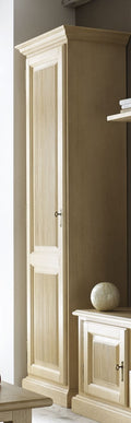 Vitrine Holz-Vitrine Standvitrine Casapino B 65 H 217 T 47 cm 1 Holztür rechts/links Pinie massiv links angeschlagen