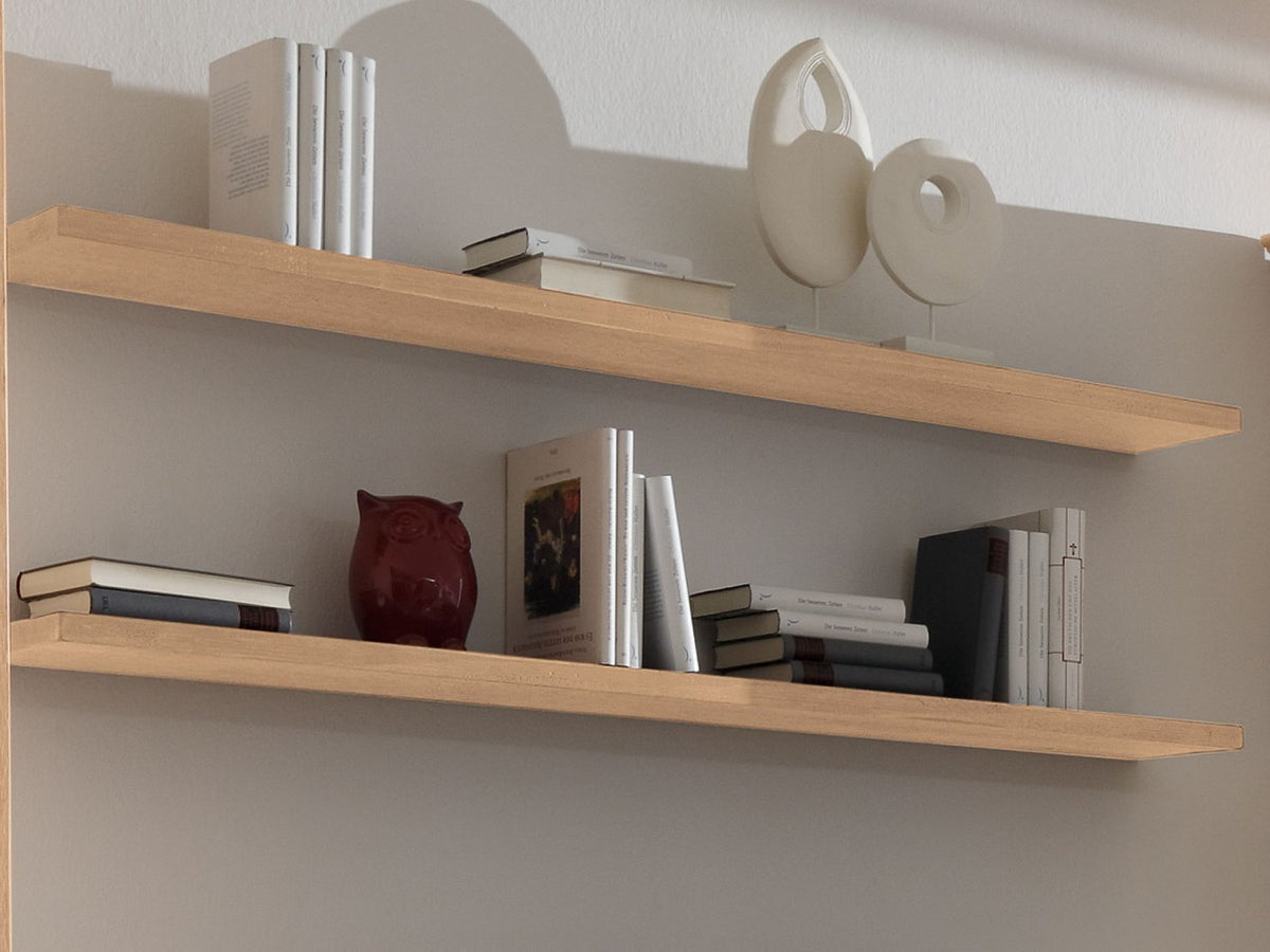 Wohnwand Wohnzimmer Schrank Set Casapino 5-teilig 2 Vitrinen TV-Schrank 2 Wandborde