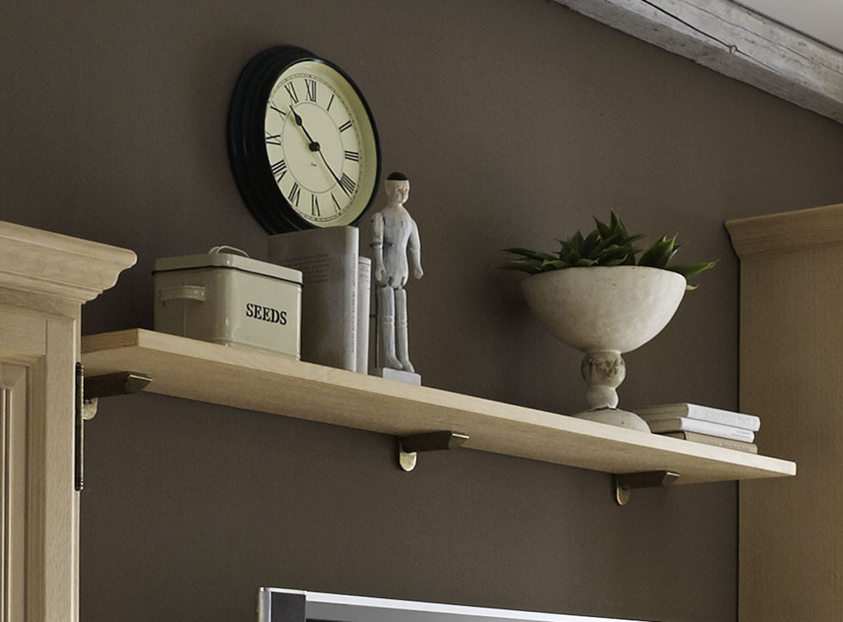 Wohnwand Pinie Casapino 4-teilig mit Glasvitrine - TV-Schrank - Highboard - Wandboard