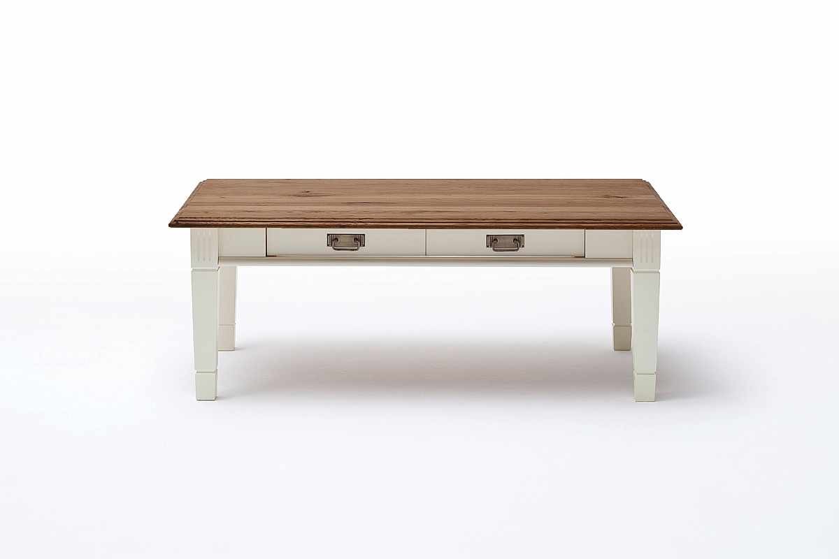 Couchtisch Wohnzimmertisch Padua 130x75cm mit Schublade massiv