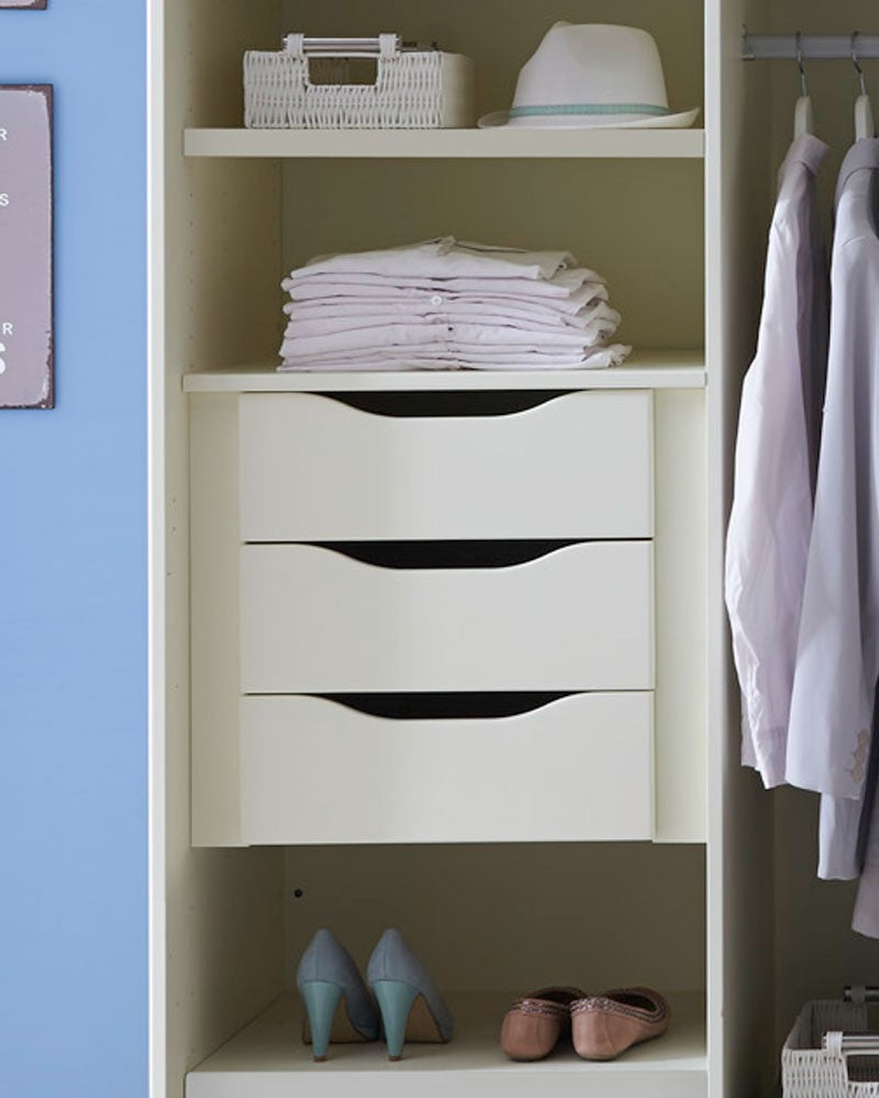 Schubladeneinsatz 3 Schubladen für 1 Tür Kleiderschrank Dreams