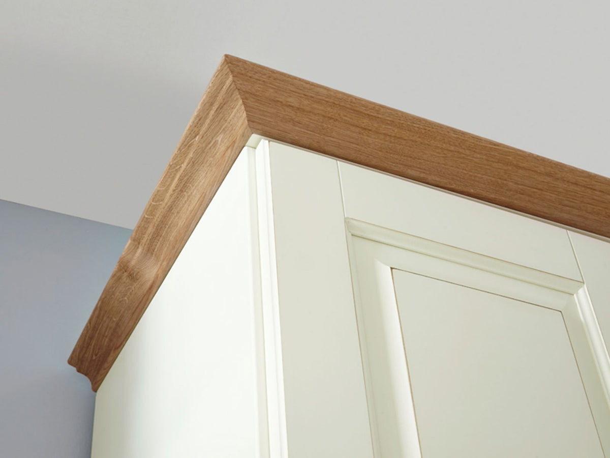 Kleiderschrank Dreams 2/3/4/5/6-türig, Höhe 228 cm, mit Holztüren, Absetzung Wildeiche