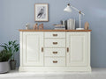 Sideboard Dreams 4 Schubladen und 2 Türen Absetzung Wildeiche