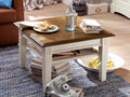 Couchtisch Beistelltisch Lampentisch Padua 75cm Pinie Nordica massiv