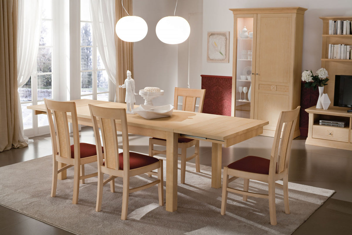 Standvitrine Vienna mit Glas-Holzfront – Pinie Massiv, 121 x 210 cm Pinie natur gebürstet