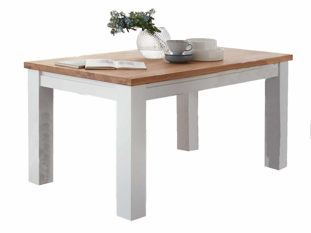 Esstisch Esszimmer Tisch Olbia 140/160/180x95cm Pinie Nordica weiß