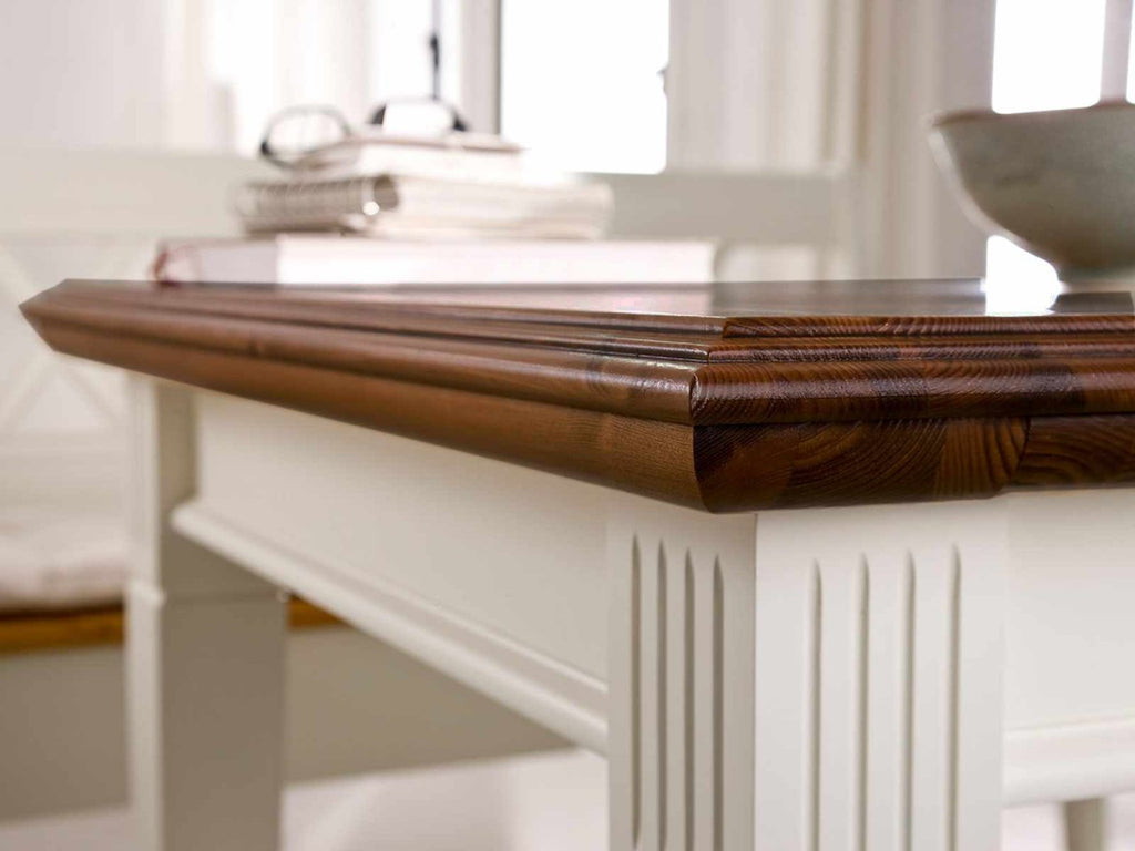 Essgruppe Padua Truhenbank Esstisch Armlehner Esszimmer-Stühle massiv