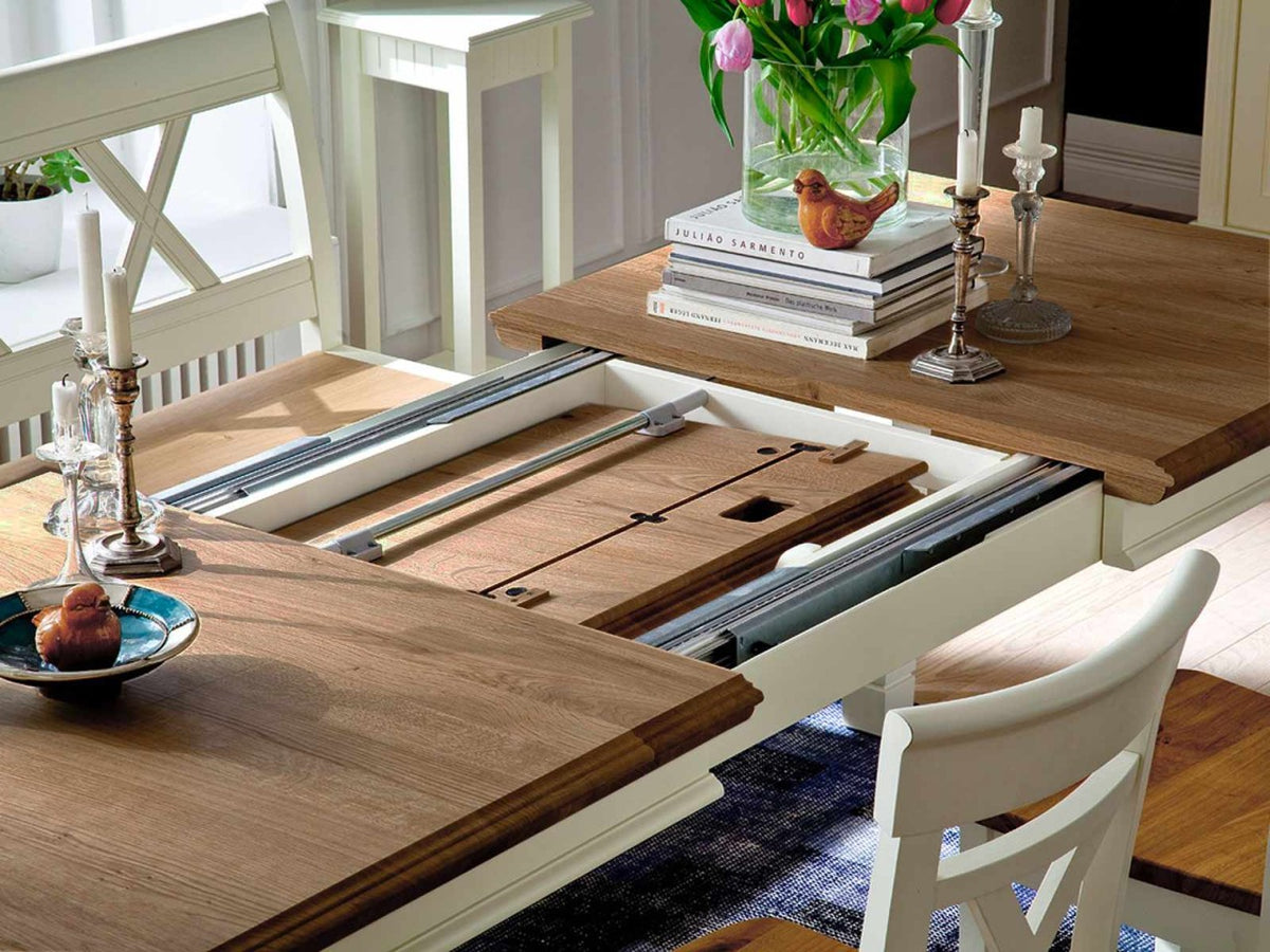 Essgruppe Padua Truhenbank Esstisch Armlehner Esszimmer-Stühle massiv