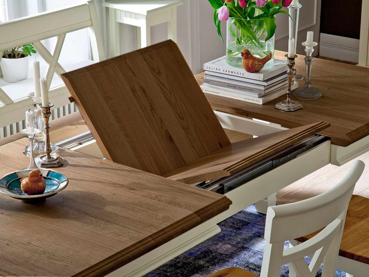 Essgruppe Padua Truhenbank Esstisch Armlehner Esszimmer-Stühle massiv