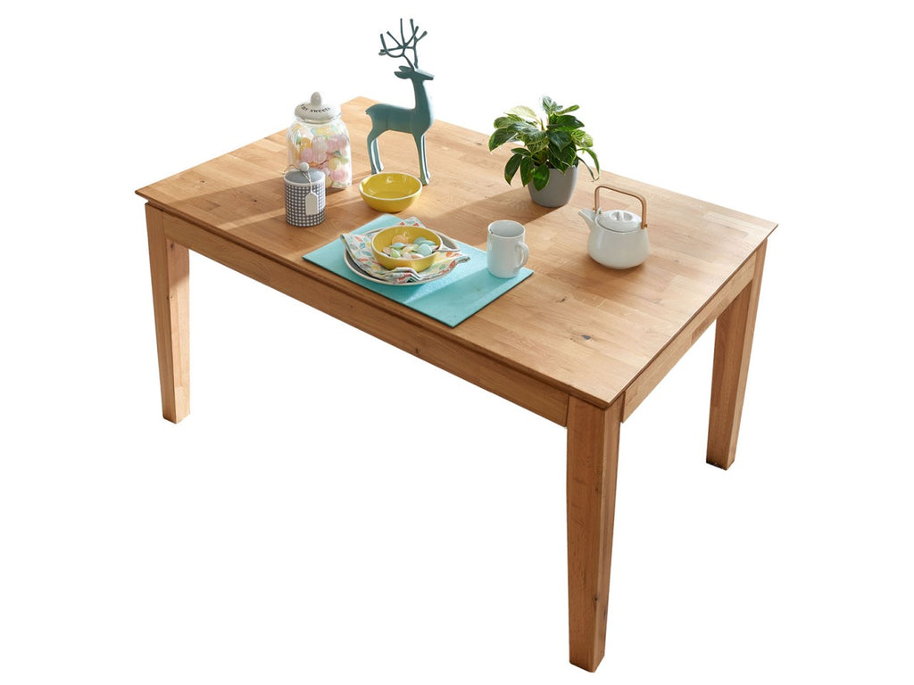 Esstisch Massivholz 120/140/160cm ausziehbar Reno Wildeiche 140 x 90 cm