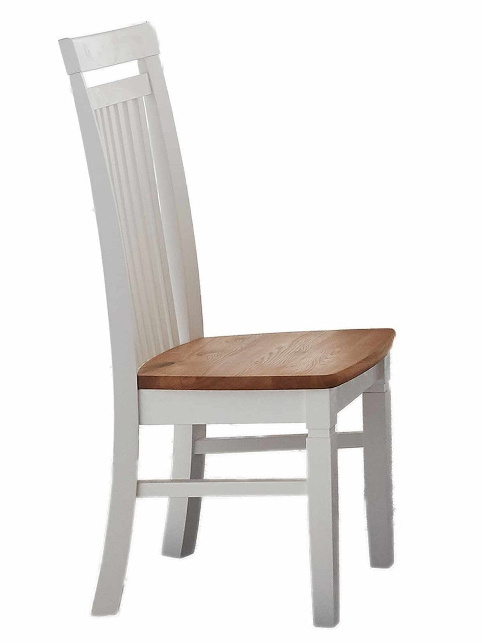 Esszimmer Stuhl ohne Armlehnen Novara/Olbia Pinie Nordica weiß geölt
