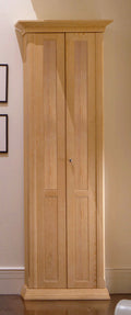 Garderobenschrank Vienna B 76 x H 210 cm, Pinie massiv Pinie natur gebürstet