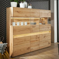 Highboard Bergeiche Wildeiche 6-türig Massivholz Hochanrichte Buffet
