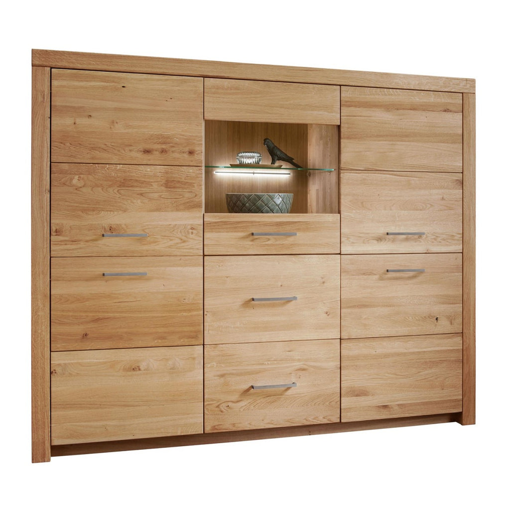 Highboard Massivholz Buffet B170 H141cm Faro Wildeiche massiv