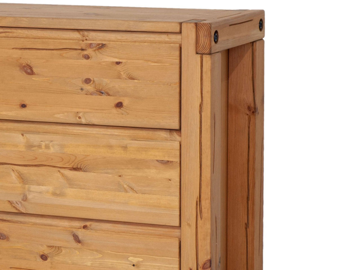 Kommode Sideboard 138 x 88 x 44 cm Schubladen Anrichte Casaletta Pinie Nordica massiv natur