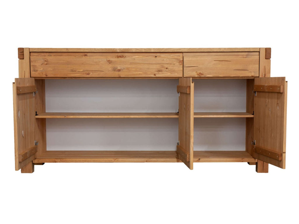 Sideboard 175 x 88 x 44 cm Anrichte Kommode Casaletta Pinie Nordica massiv natur