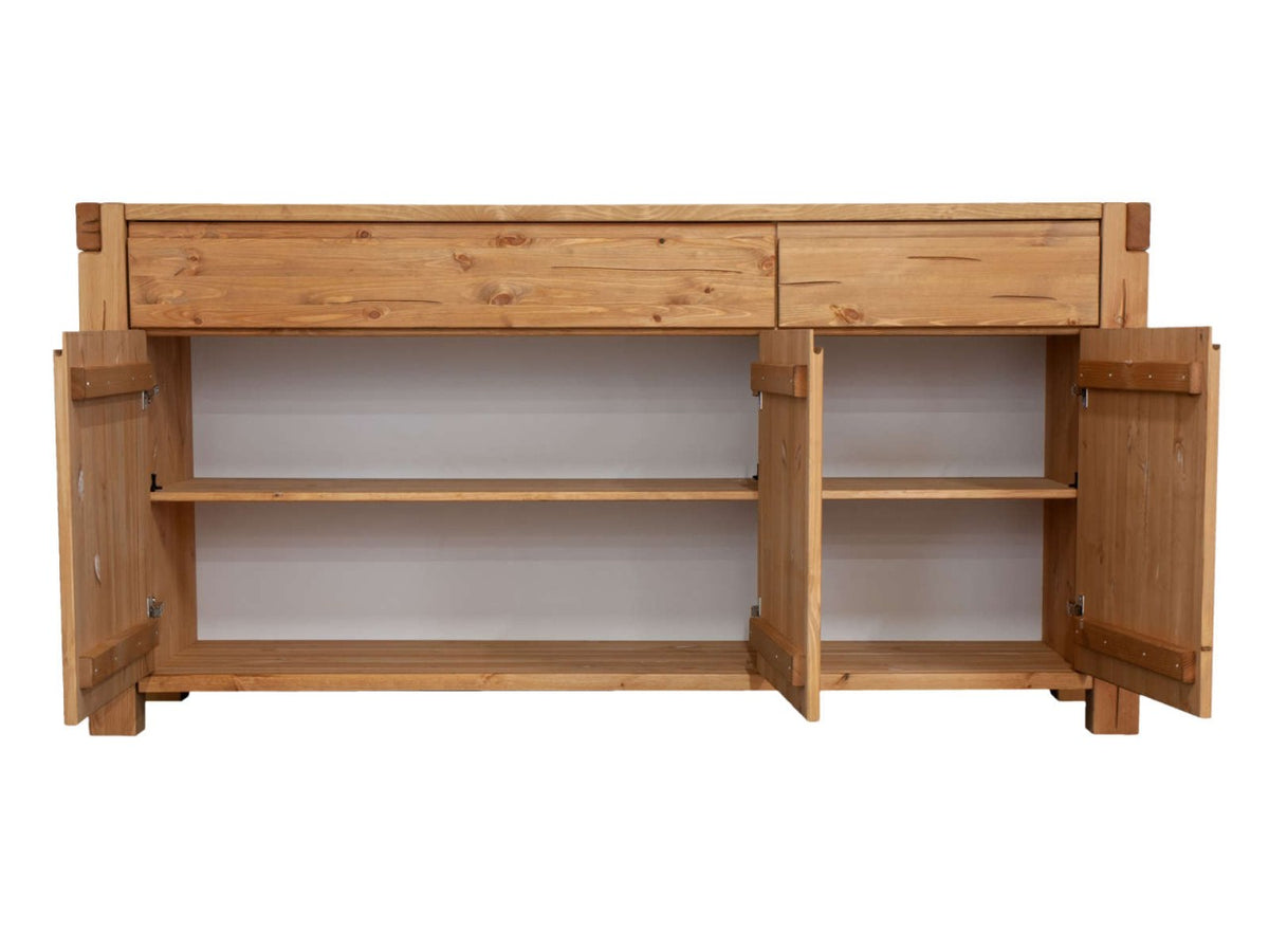 Sideboard 175 x 88 x 44 cm Anrichte Kommode Casaletta Pinie Nordica massiv natur