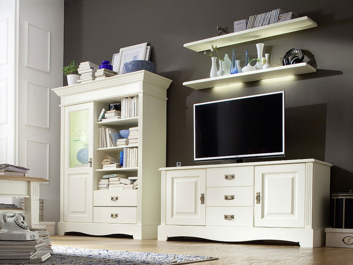 TV-Lowboard Padua – Massivholz Pinie Nordica, 153×68,5×43 cm
