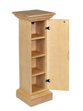 Säulenschrank Blumensäule Grande Höhe 89 cm, Pinie massiv Pinie karamell