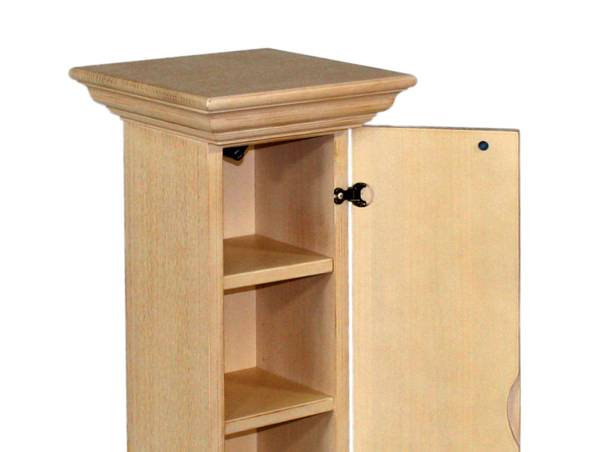 Säulenschrank Blumensäule Grande Höhe 89 cm, Pinie massiv Pinie karamell