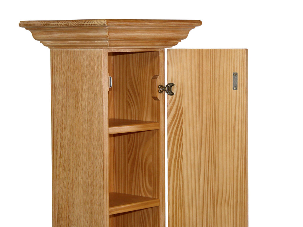 Säulenschrank Blumensäule Duett Höhe 132 cm 1 Tür Pinie massiv Pinie karamell