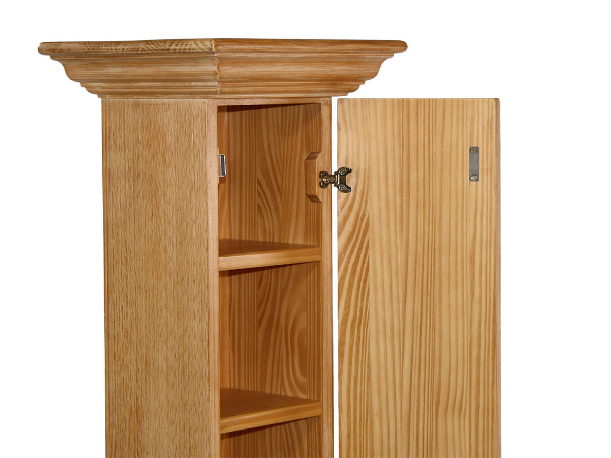 Säulenschrank Blumensäule Duett Höhe 132 cm 1 Tür Pinie massiv Pinie karamell