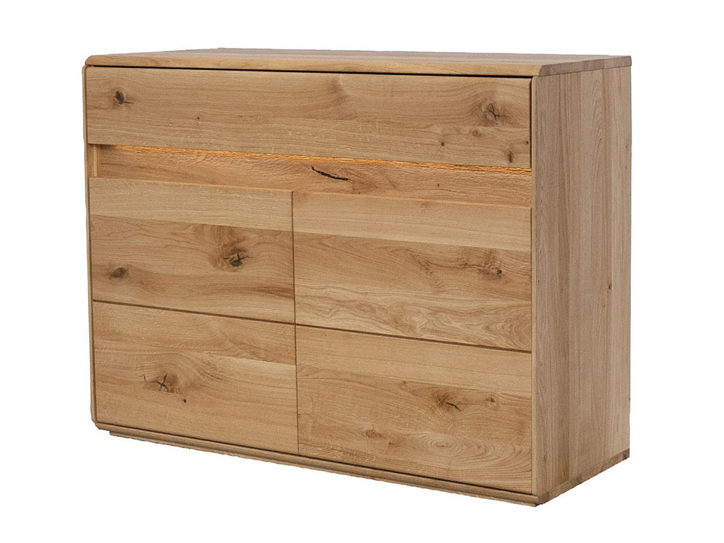 Anrichte Massivholz Sideboard Kommode B 123 H 87,5 cm Bergeiche Wildeiche massiv