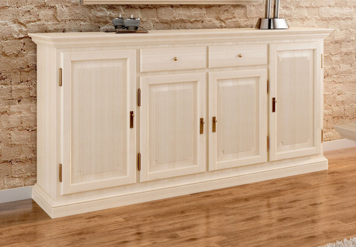 Sideboard Anrichte Duett 4 Türen 2 Schubladen 212 x 104 cm Pinie massiv Pinie lipizano
