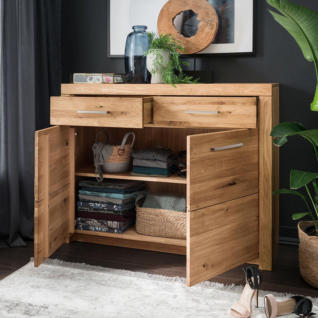 Anrichte Sideboard Massivholz B118 H92 cm Faro Wildeiche massiv