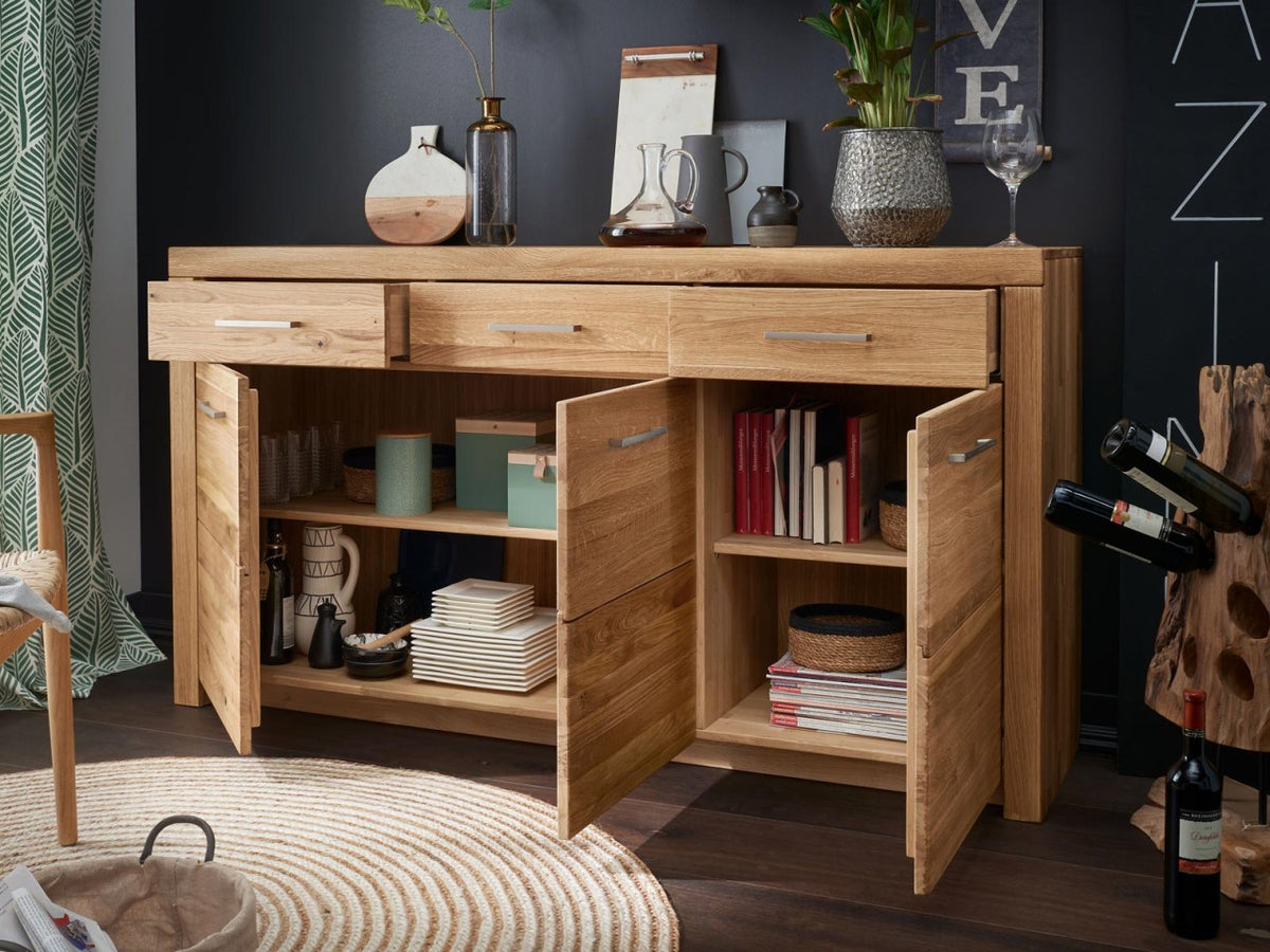 Sideboard Anrichte Massivholz B170 H92 cm Faro Wildeiche massiv