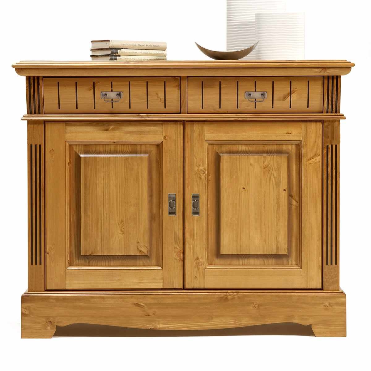 Sideboard Anrichte Kommode Florenz 2 Schubladen 2 Türen Pinie Nordica massiv